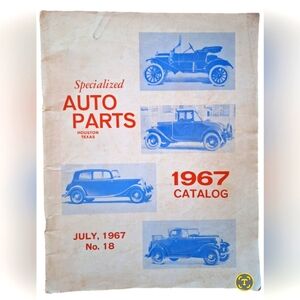 Vintage 1967 Auto Parts Catalog